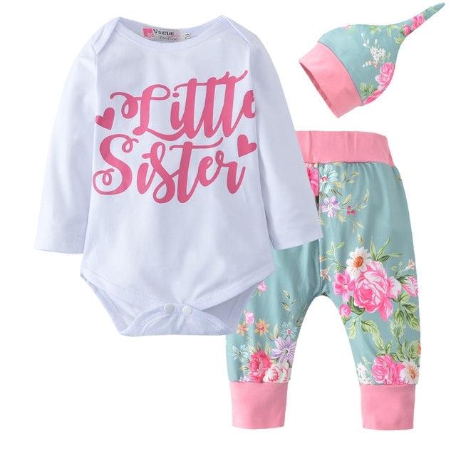 Newborn baby girl clothes set