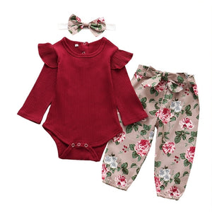 Newborn baby girl clothes set