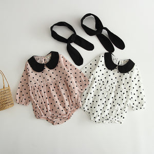 Baby autumn polka dot jumpsuit