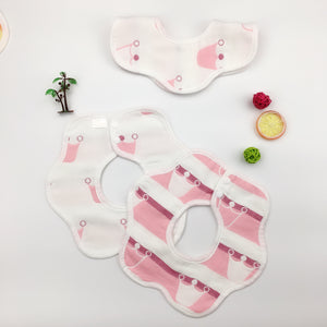 Baby Gauze Petals Rotatable Baby Bib