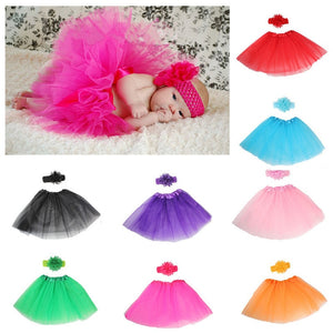 Prom party mesh princess dress hair band dance performance tutu