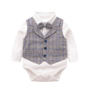 Boy's gentleman's dress one year old Jumpsuit