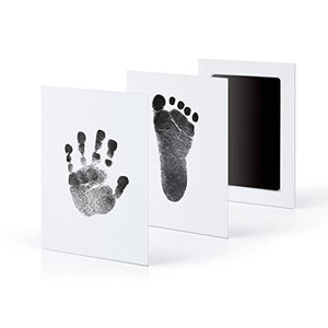 Non-toxic and wash-free baby ink watermarking oil fingerprints and footprints kit family souvenirs