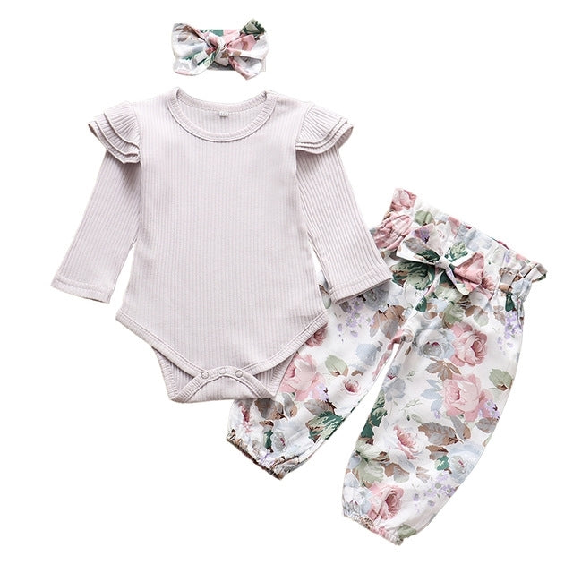 Newborn baby girl clothes set