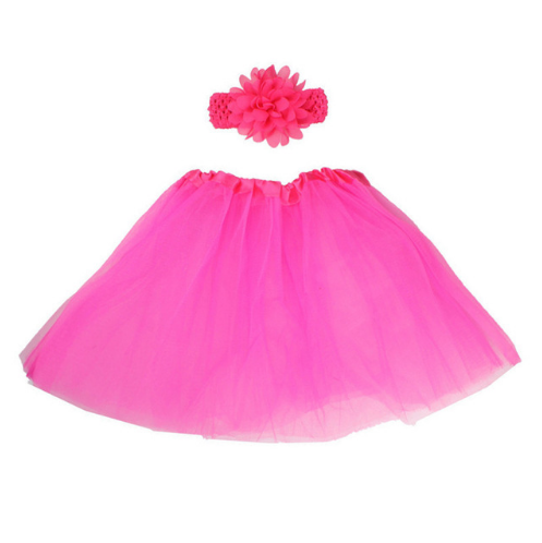 Prom party mesh princess dress hair band dance performance tutu