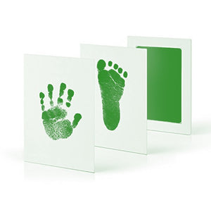 Non-toxic and wash-free baby ink watermarking oil fingerprints and footprints kit family souvenirs