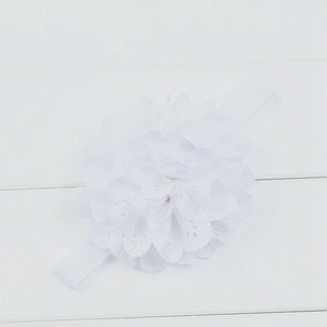 Children's chiffon hollow flower headband