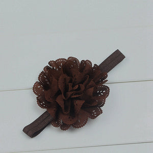 Children's chiffon hollow flower headband