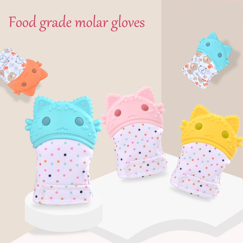 Baby teether gloves baby molar gloves