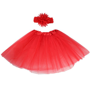 Prom party mesh princess dress hair band dance performance tutu