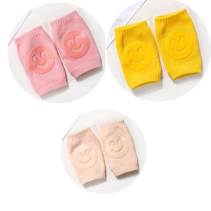 Kids Non Slip Crawling Elbow Infants Toddlers Baby Accessories Smile Knee Pads Protector Safety Kneepad Leg Warmer Girls Boys