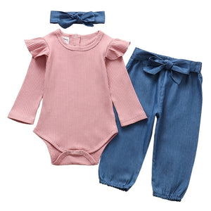 Newborn baby girl clothes set