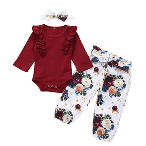 Newborn baby girl clothes set