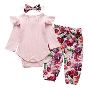 Newborn baby girl clothes set