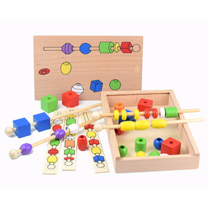 Children's educational beaded box educational toys